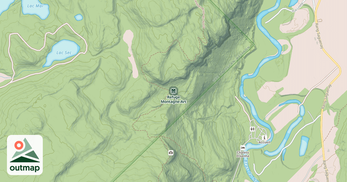 Map of Refuge Montagne-Art