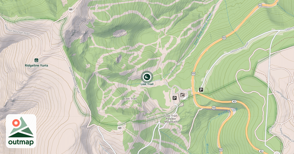 Map of Lost Trail