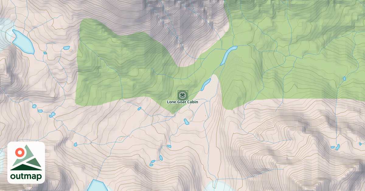 Map of Lone Goat Cabin