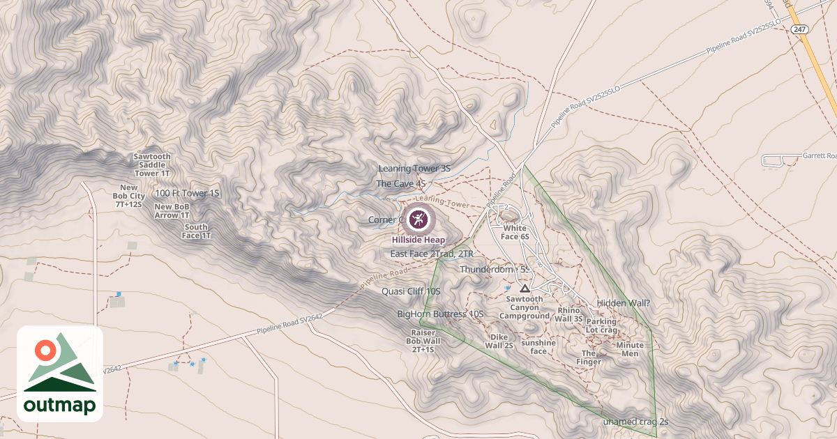 Map of Hillside Heap