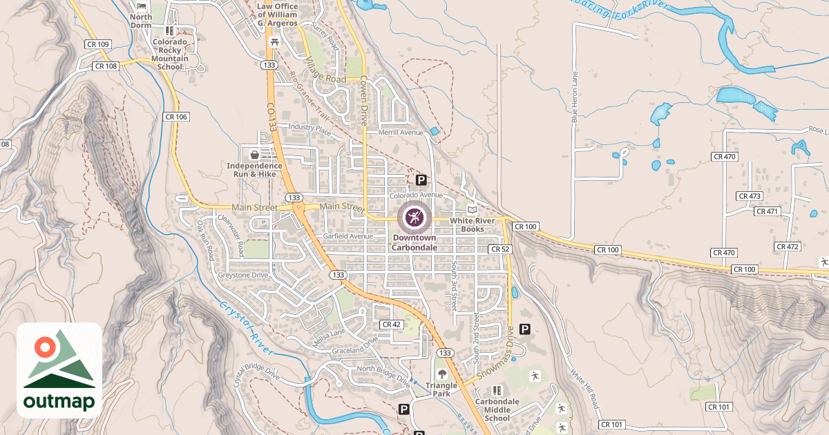 Map of Downtown Carbondale