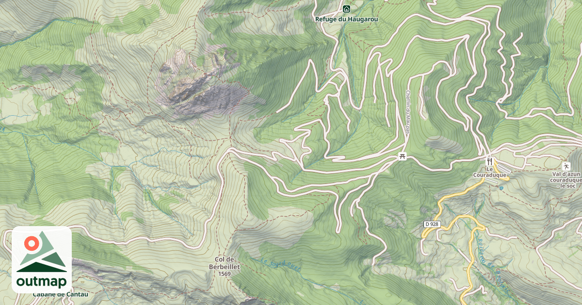 Map of Cabanes Cuyou de Camps