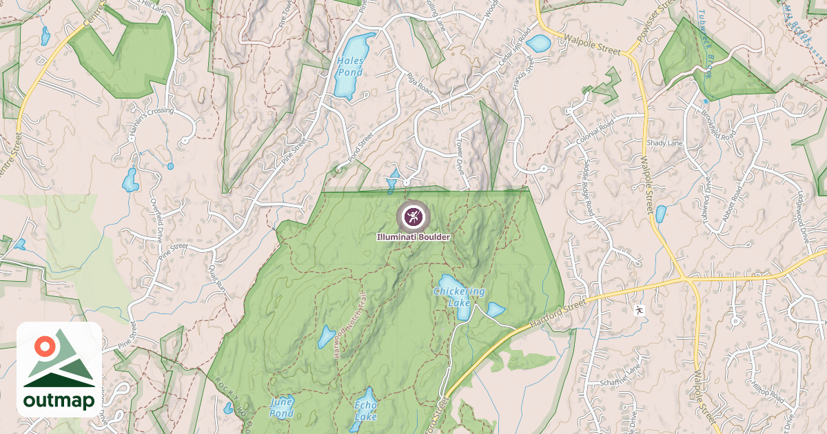 Map of Illuminati Boulder
