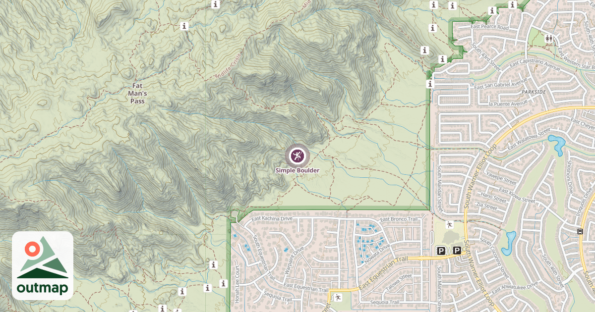 Map of Simple Boulder