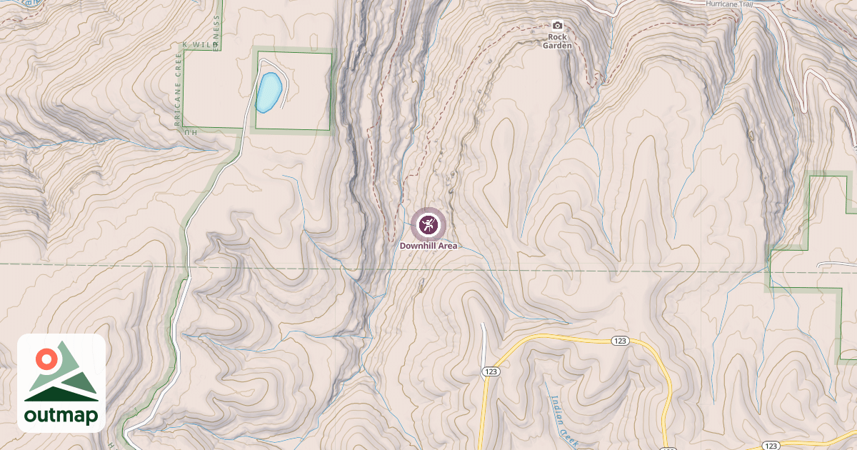 Map of Downhill Area
