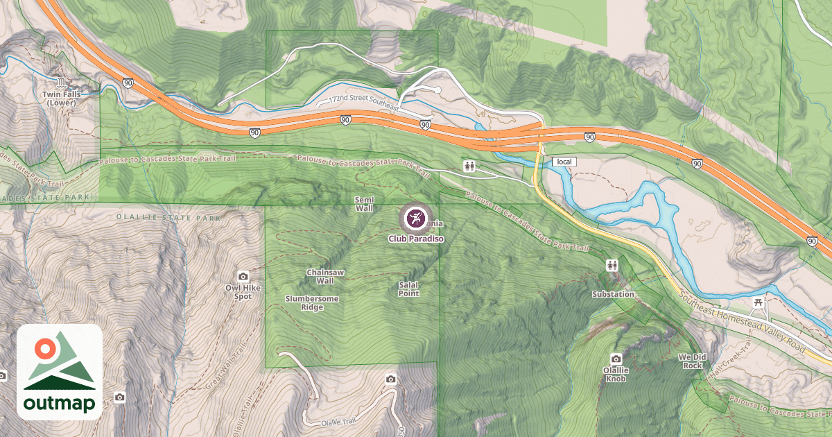 Map of Club Paradiso