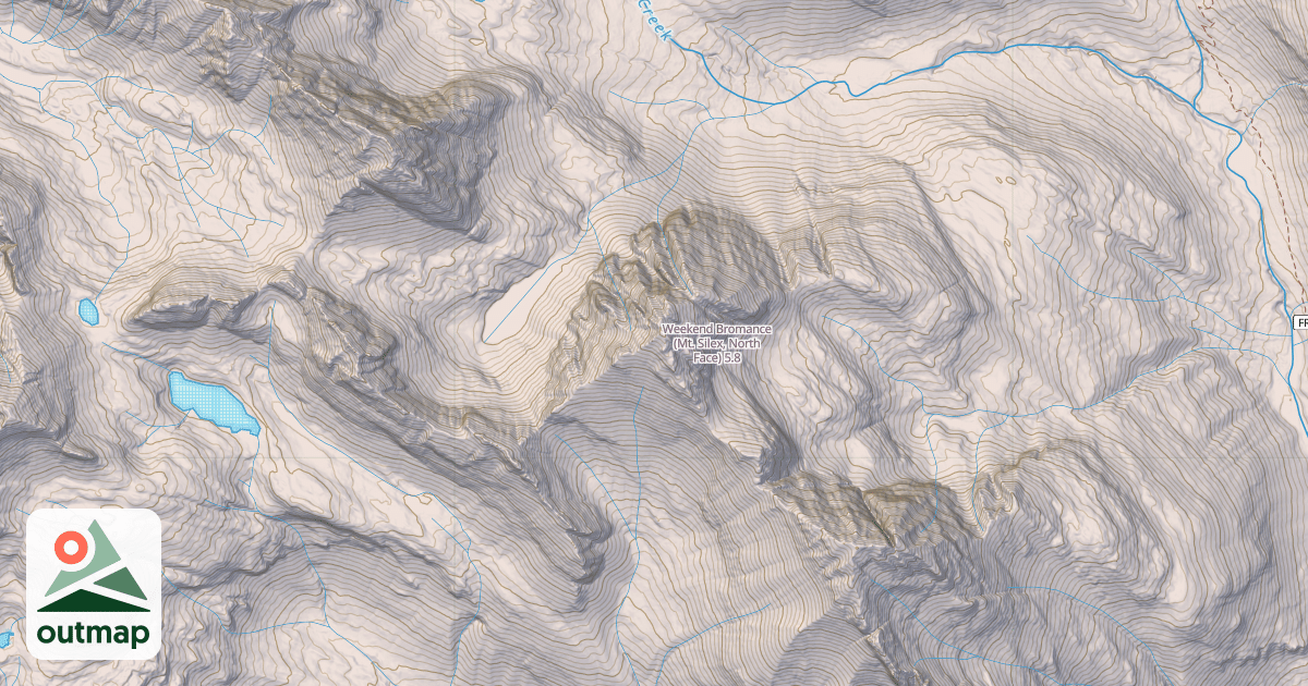 Map of Weekend Bromance (Mt. Silex, North Face)
