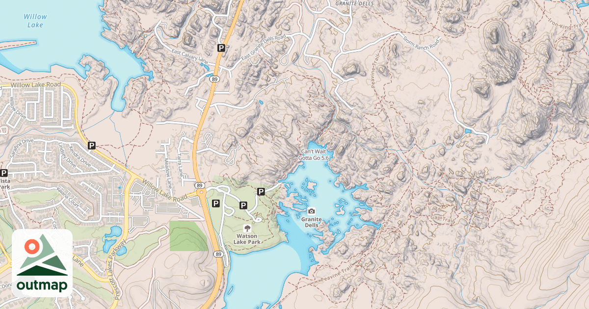 Map of Can't Wait Gotta Go