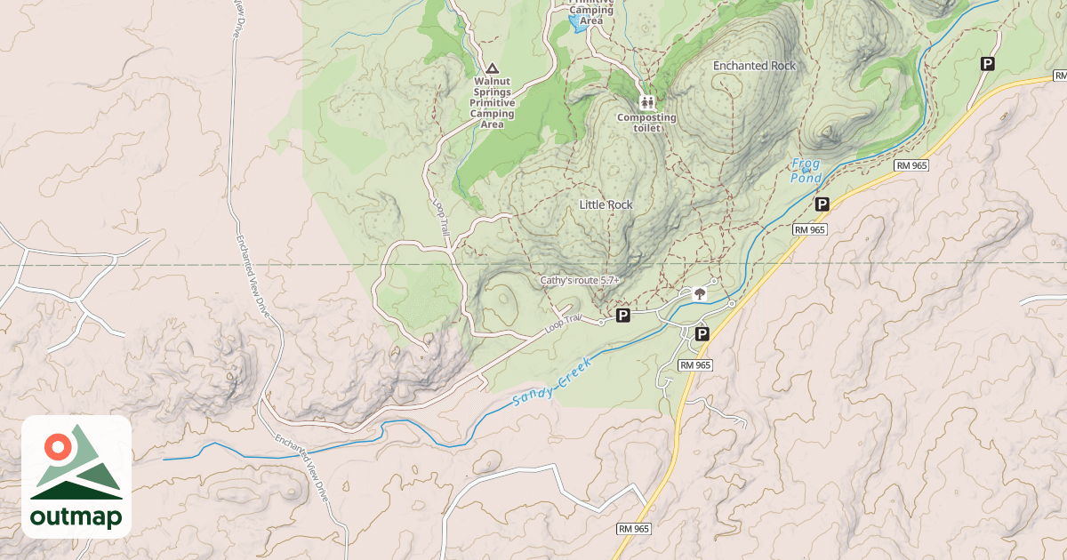 Map of Cathy's route