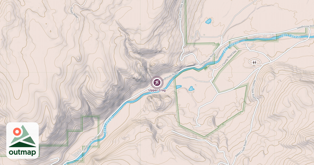 Map of Upper Crag