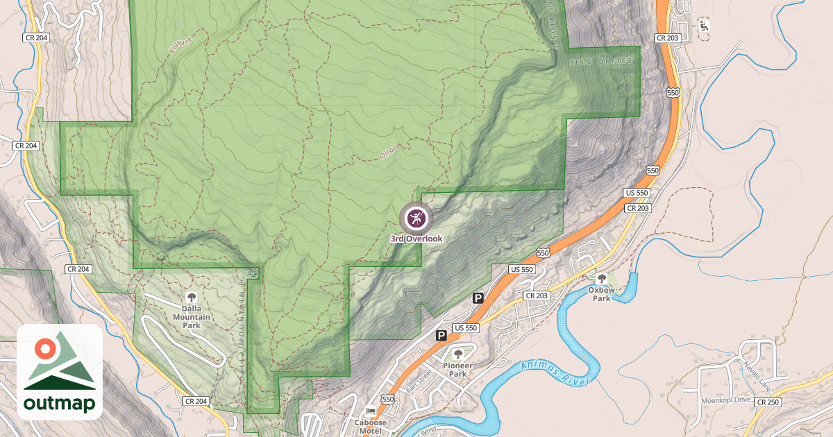 Map of 3rd Overlook