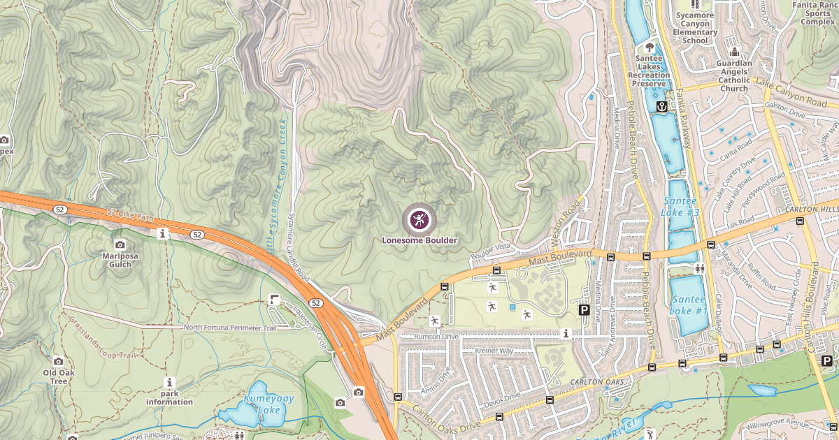 Map preview of Lonesome Boulder