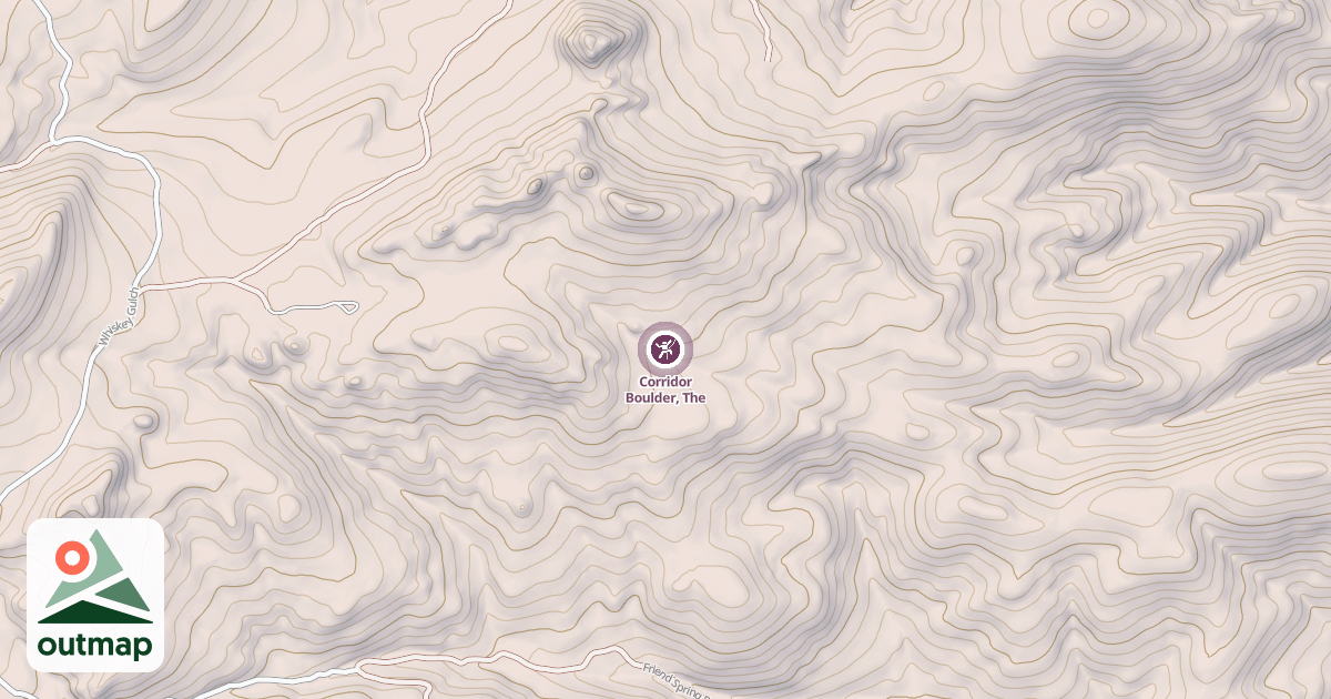 Map of Corridor Boulder, The