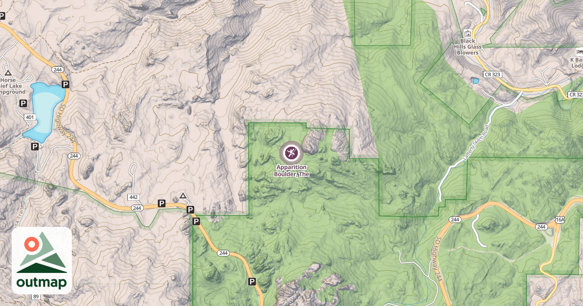 Map of Apparition Boulder, The