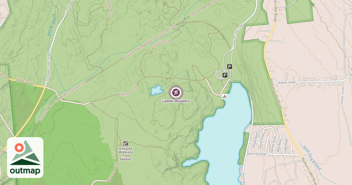 Map of Ladder Boulders