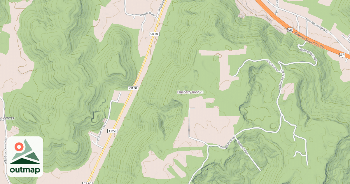 Map of Blueberry Roof