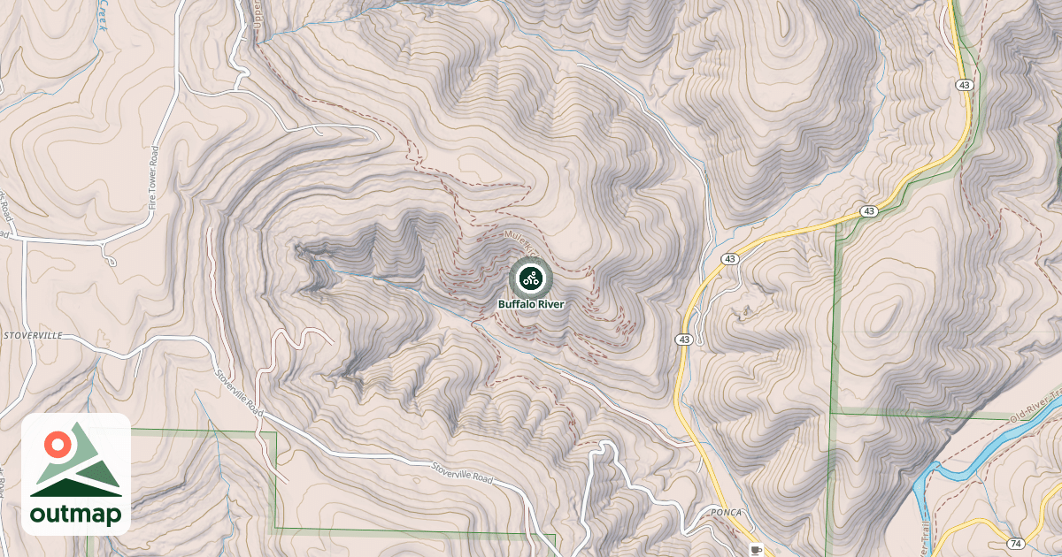 Map of Buffalo River