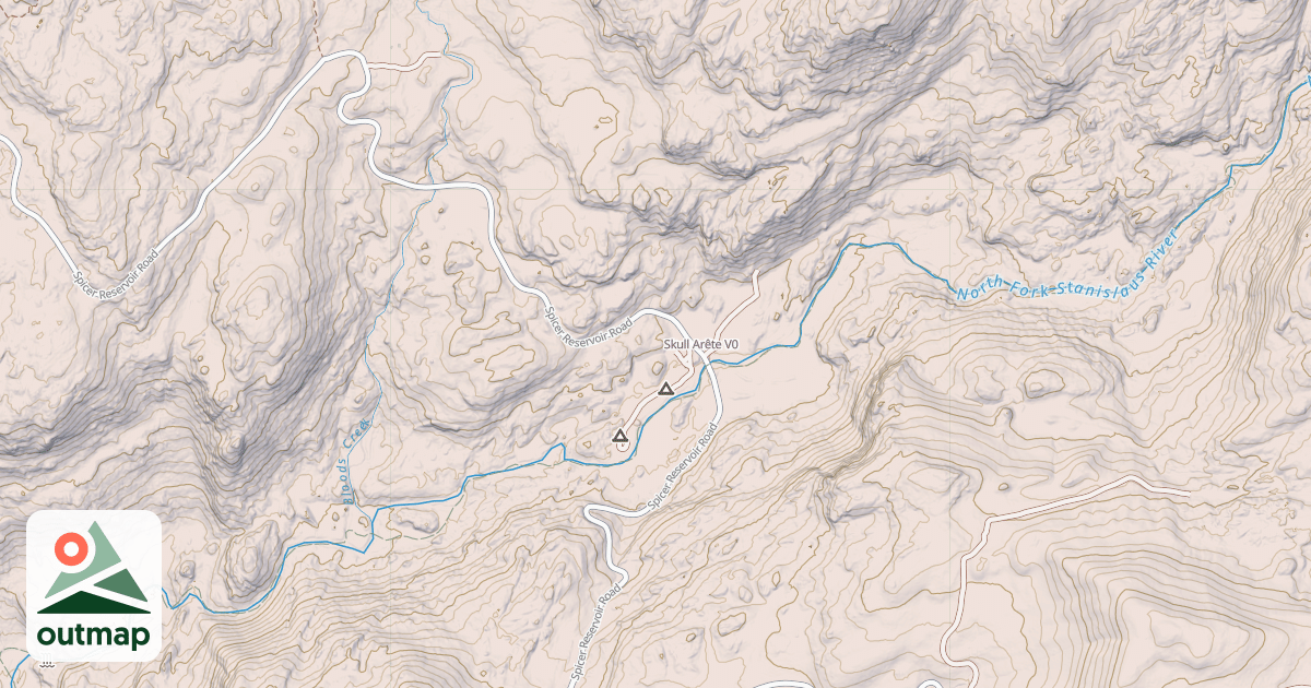 Map of Skull Arête