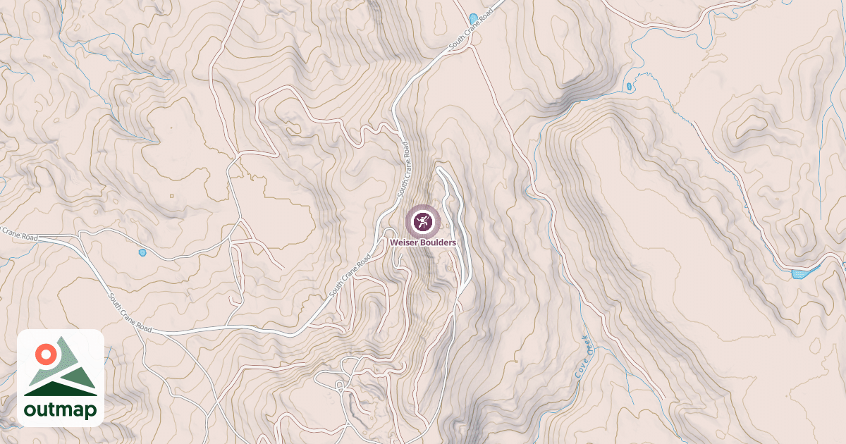 Map of Weiser Boulders