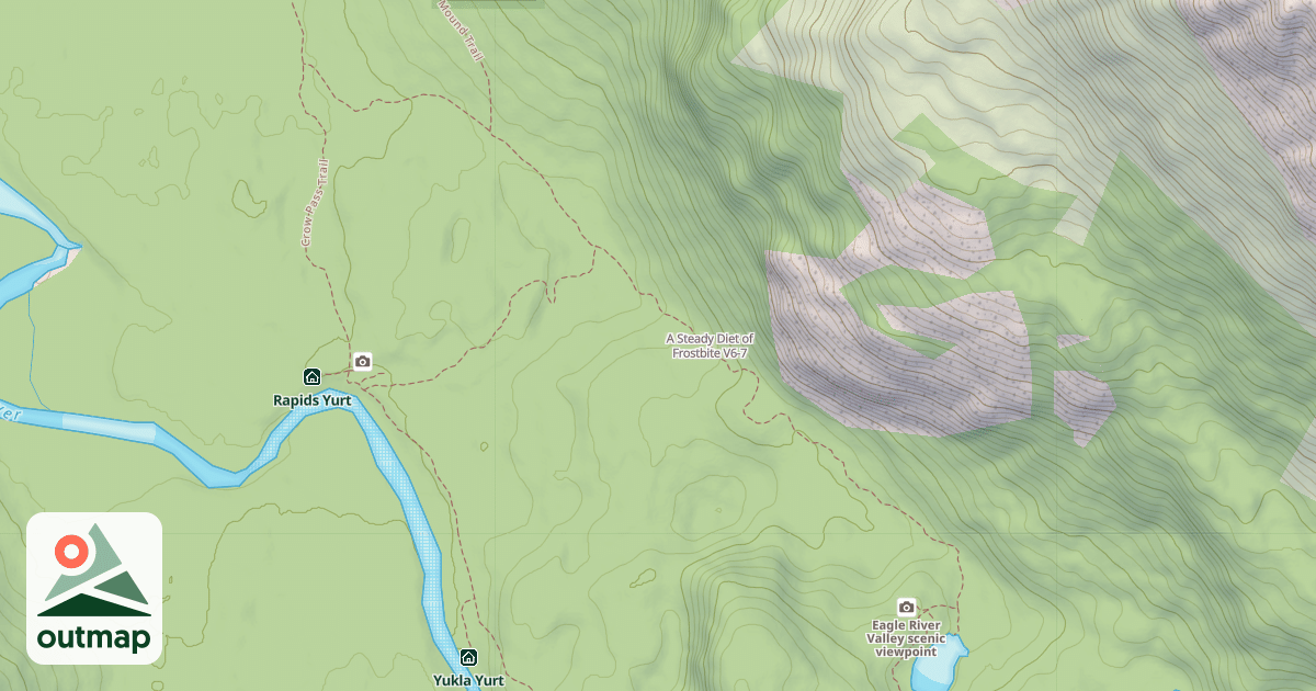 Map of A Steady Diet of Frostbite