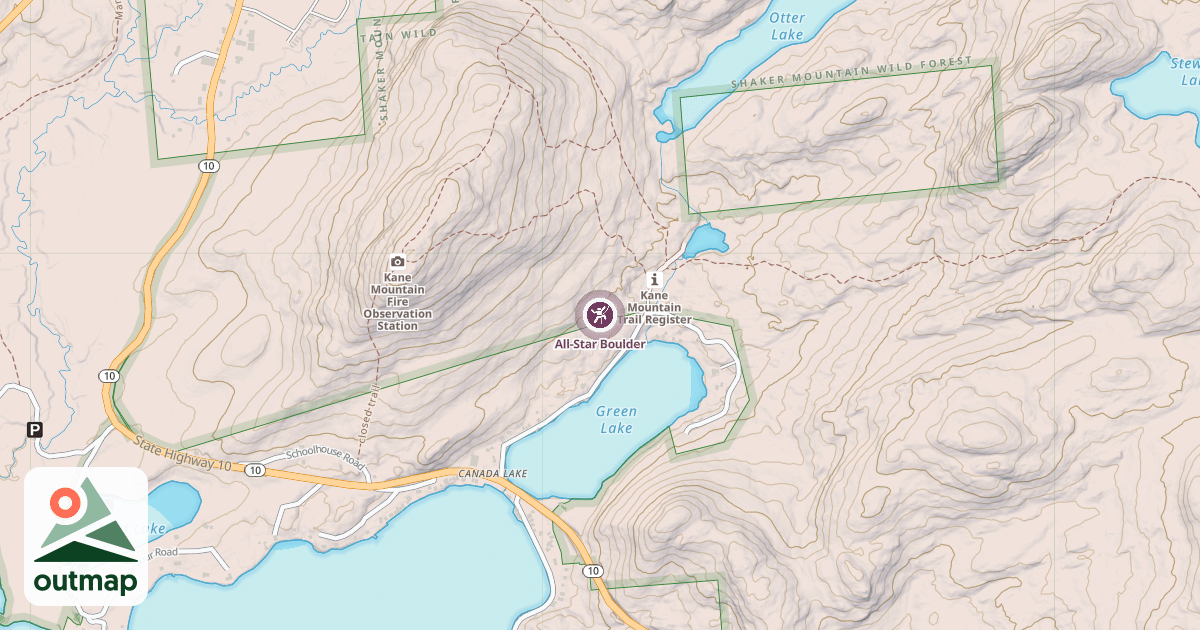 Map of All-Star Boulder