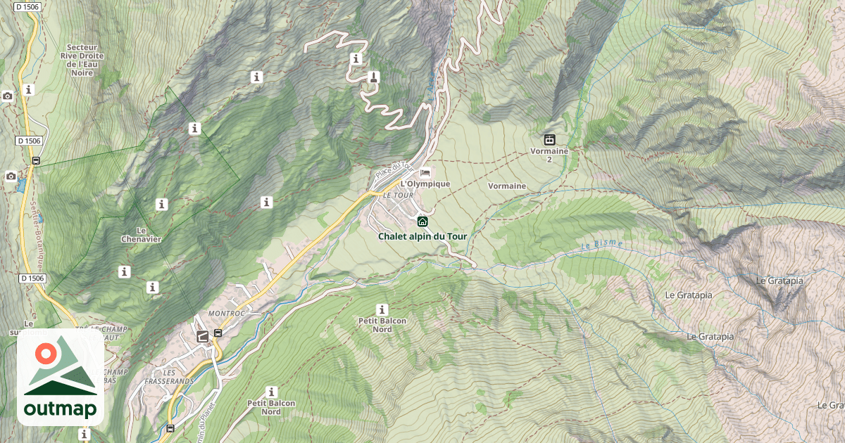 Map of Chalet alpin du Tour