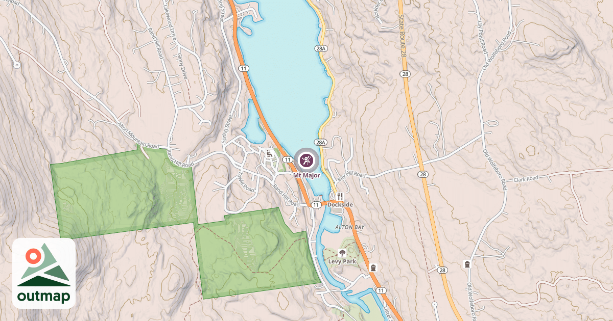 Map of Mt Major