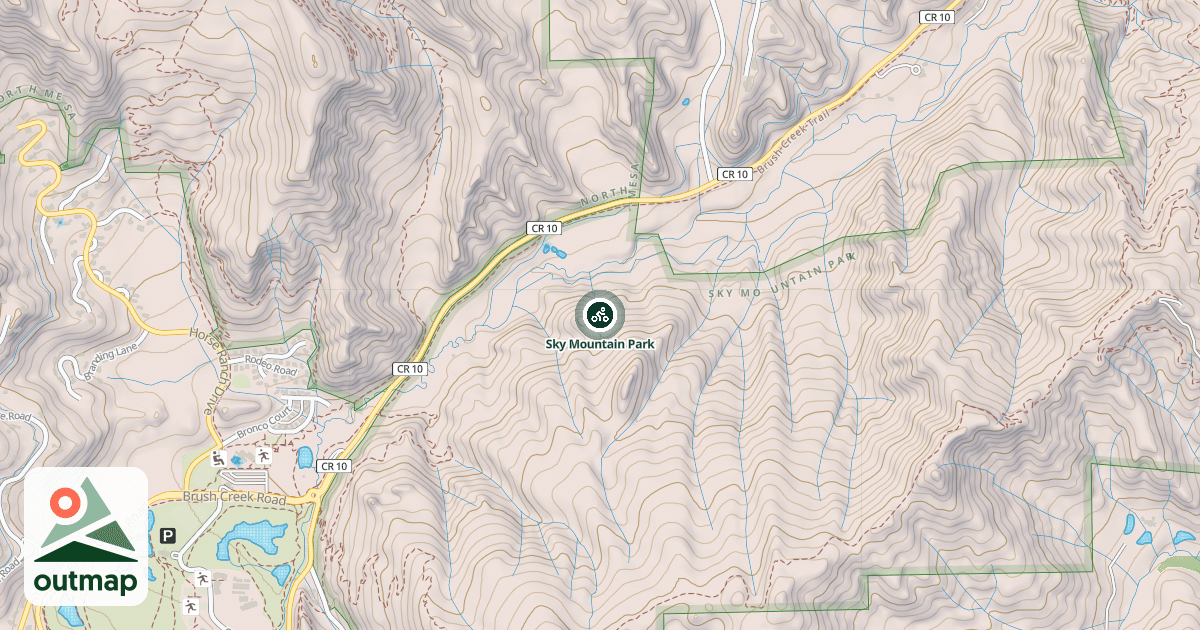 Map of Sky Mountain Park