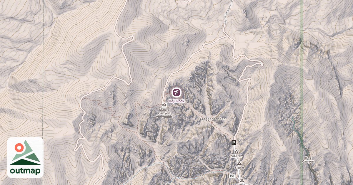 Map of Haji Rock
