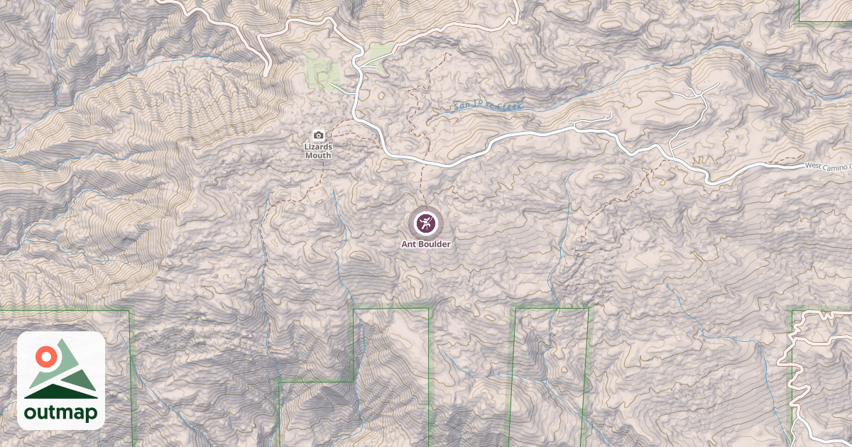 Map of Ant Boulder