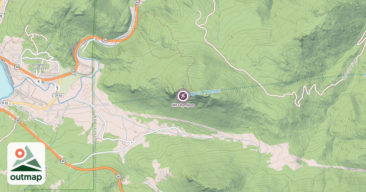 Map of Mt Olympus