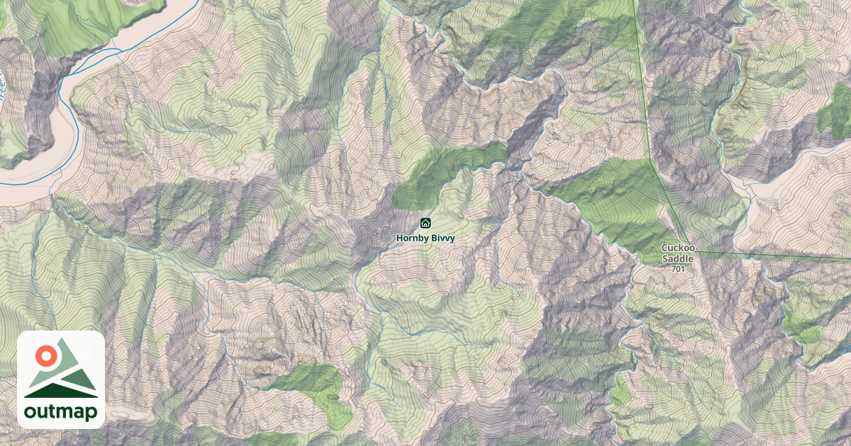 Map of Hornby Bivvy