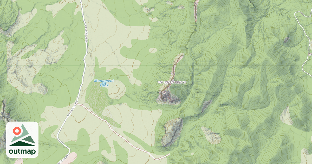 Map of Too Ugly For Disco