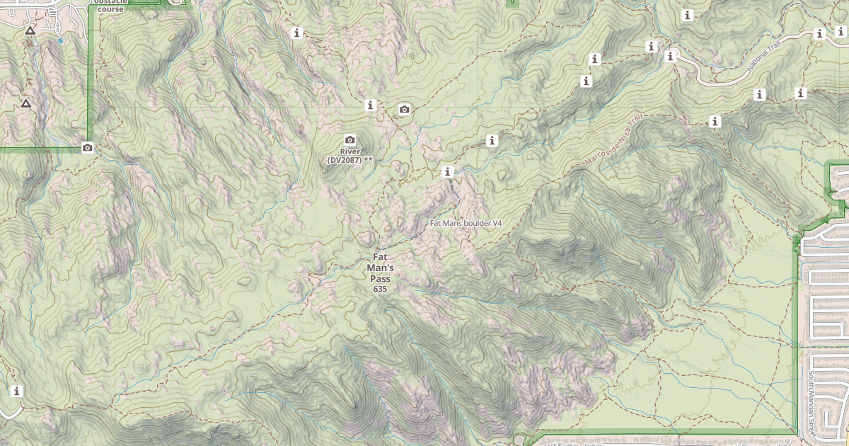 Map preview of Fat Mans boulder
