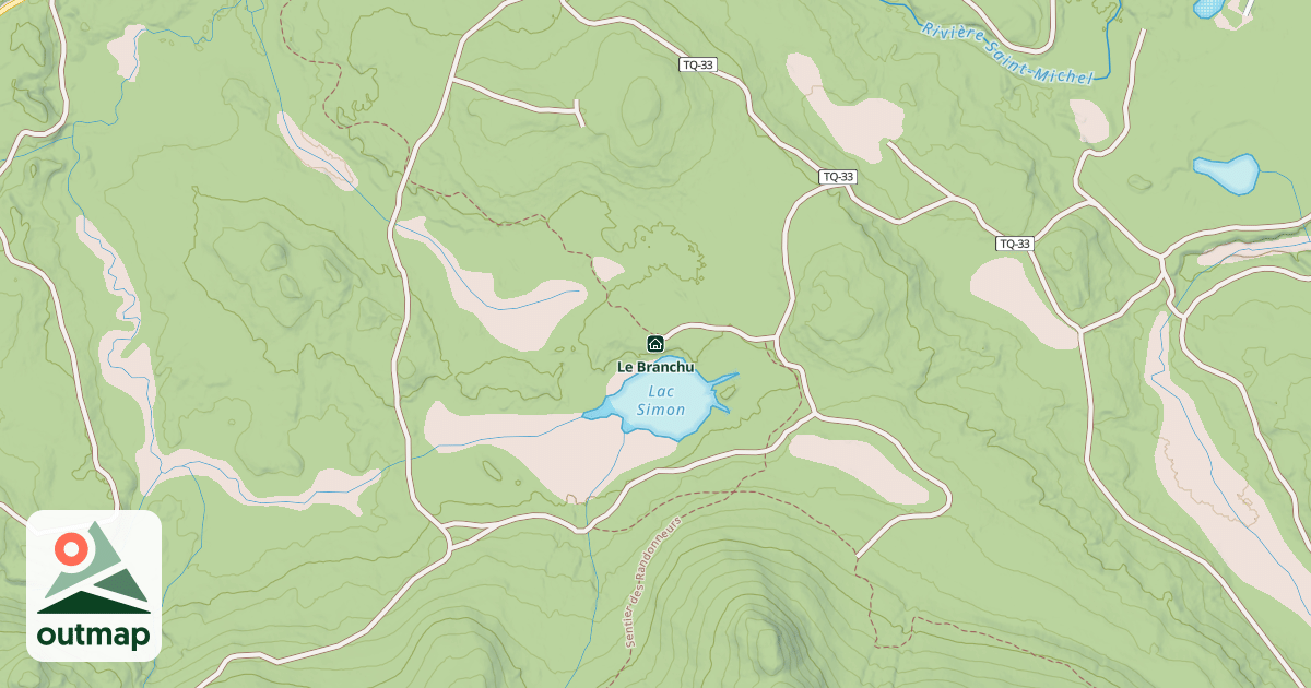 Map of Le Branchu