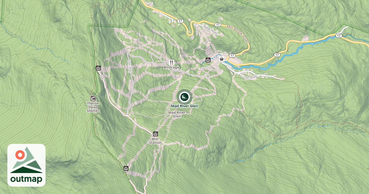 Map of Mad River Glen