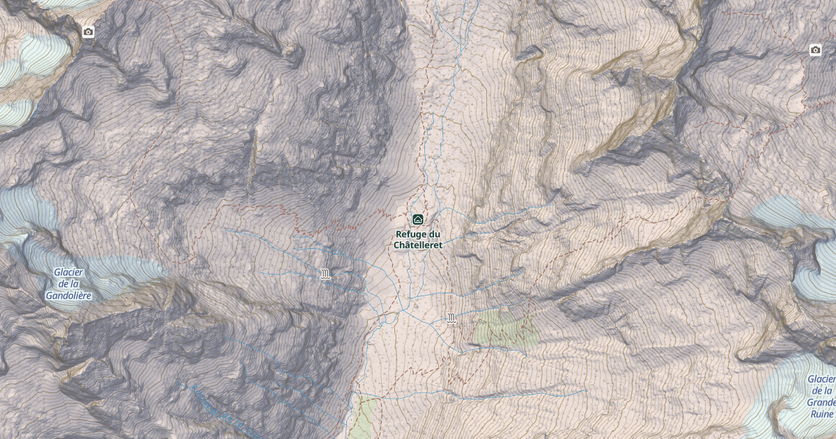 Map preview of Refuge du Châtelleret