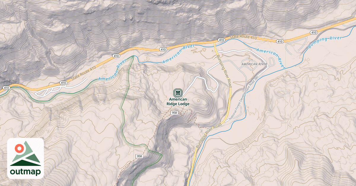 Map of American Ridge Lodge