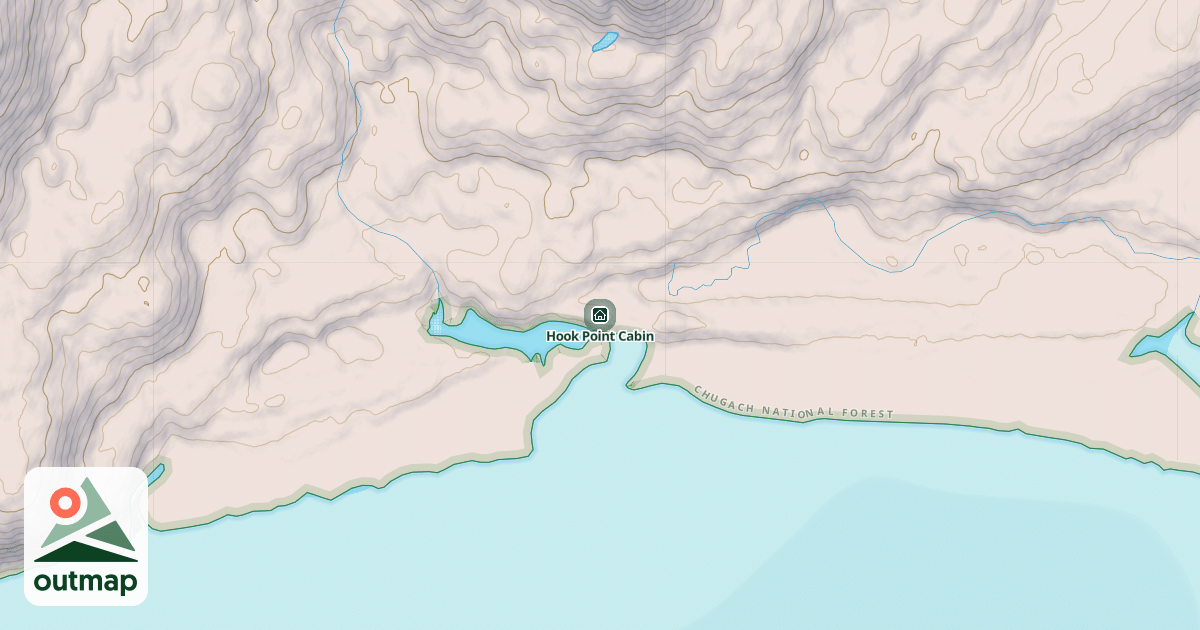 Map of Hook Point Cabin