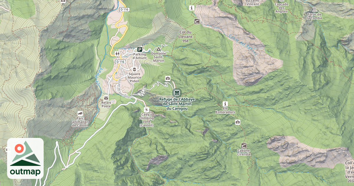 Map of Refuge de l'Abbaye de Saint-Martin du Canigou