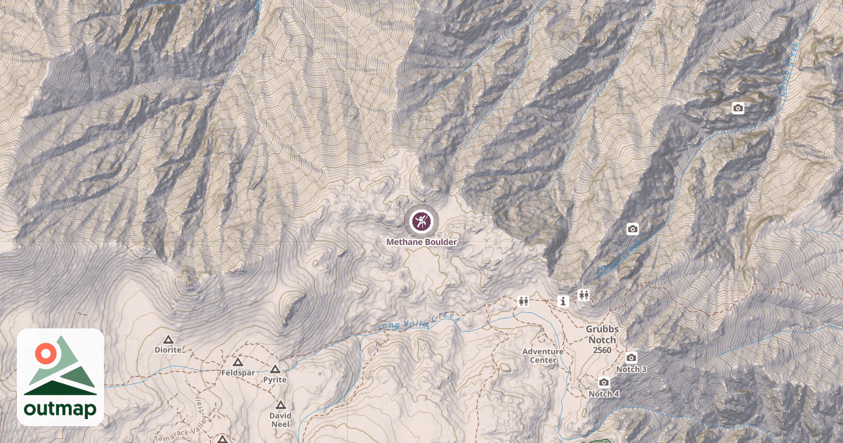 Map of Methane Boulder