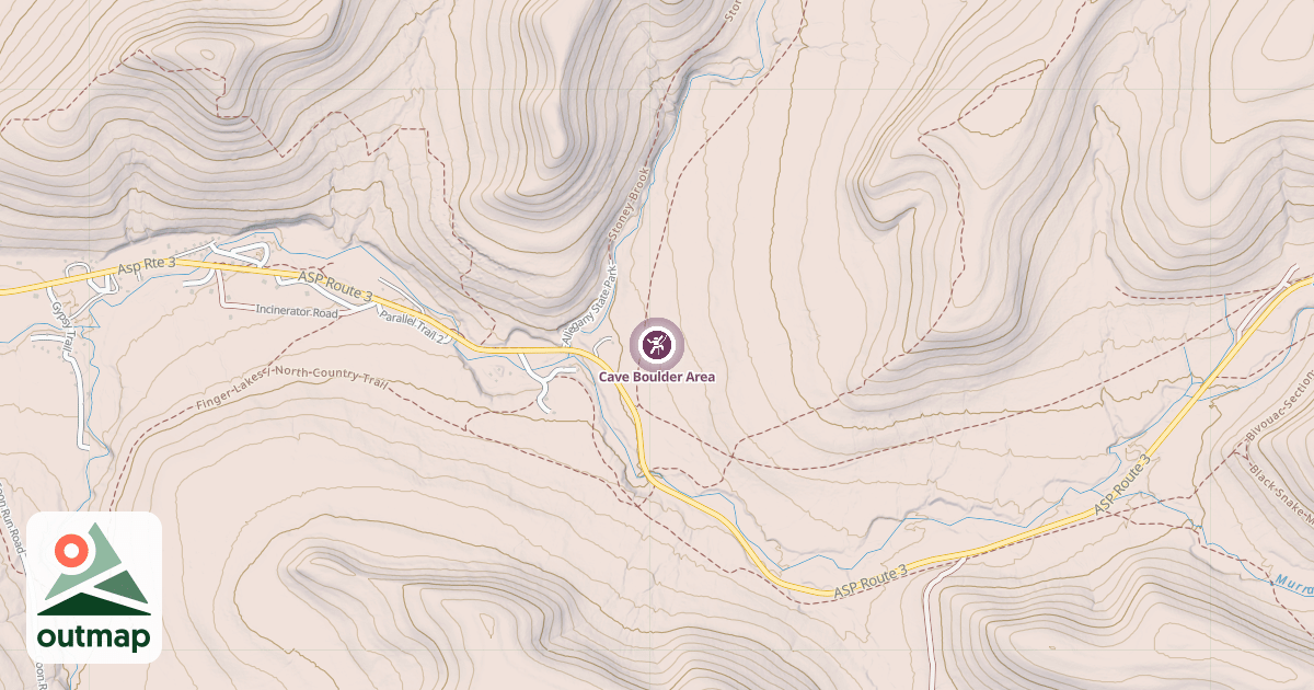 Map of Cave Boulder Area
