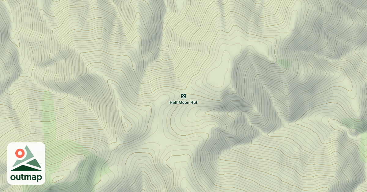 Map of Half Moon Hut