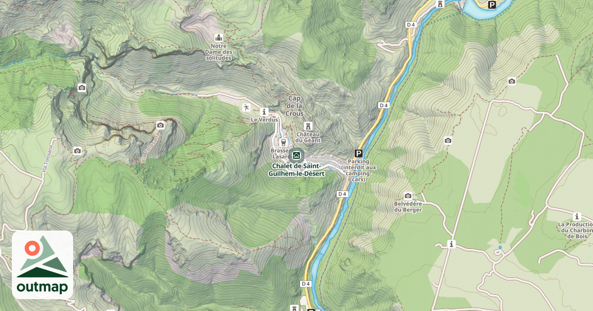 Map of Chalet de Saint-Guilhem-le-Désert
