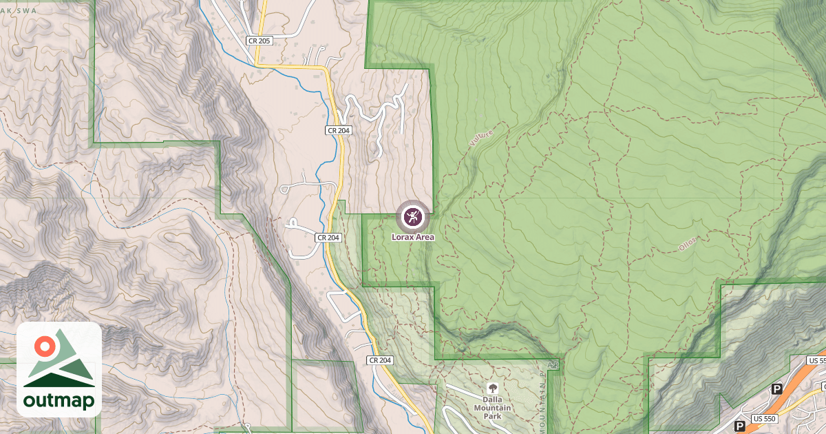 Map of Lorax Area