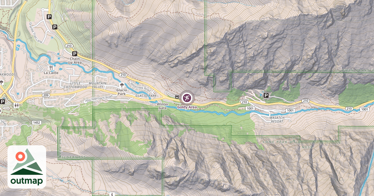 Map of Goldy Area