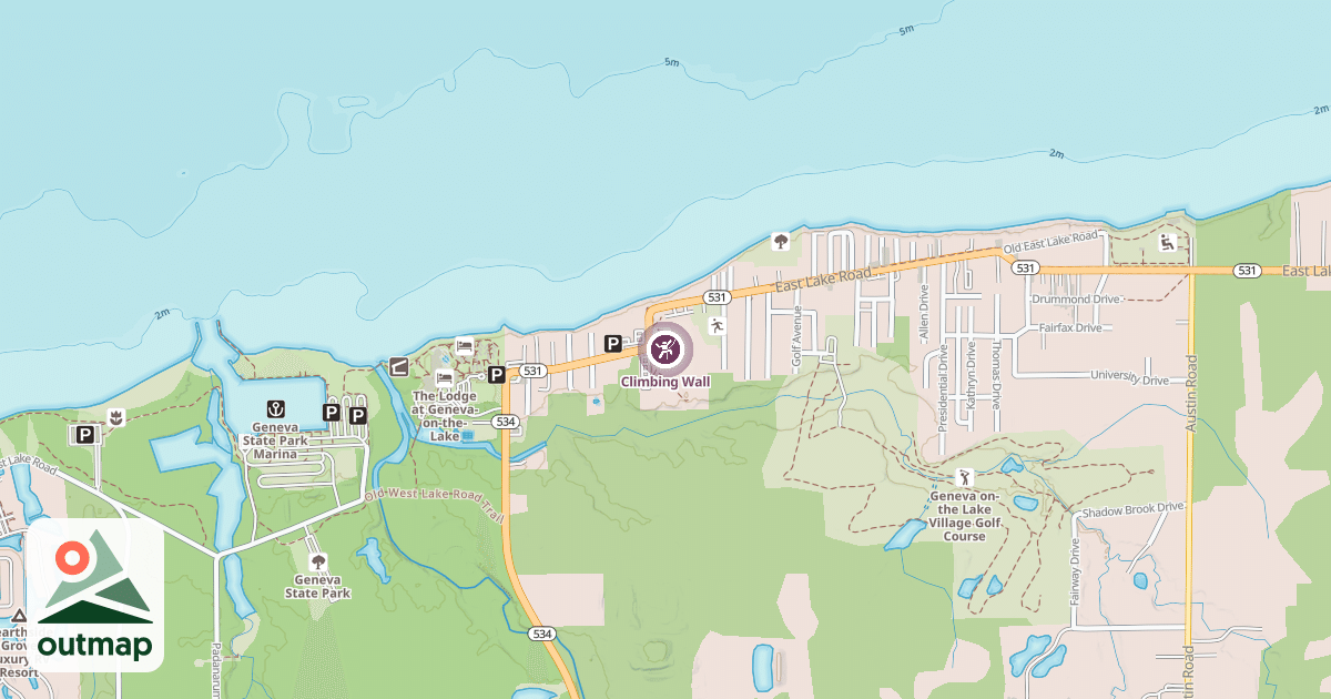 Map of Climbing Wall