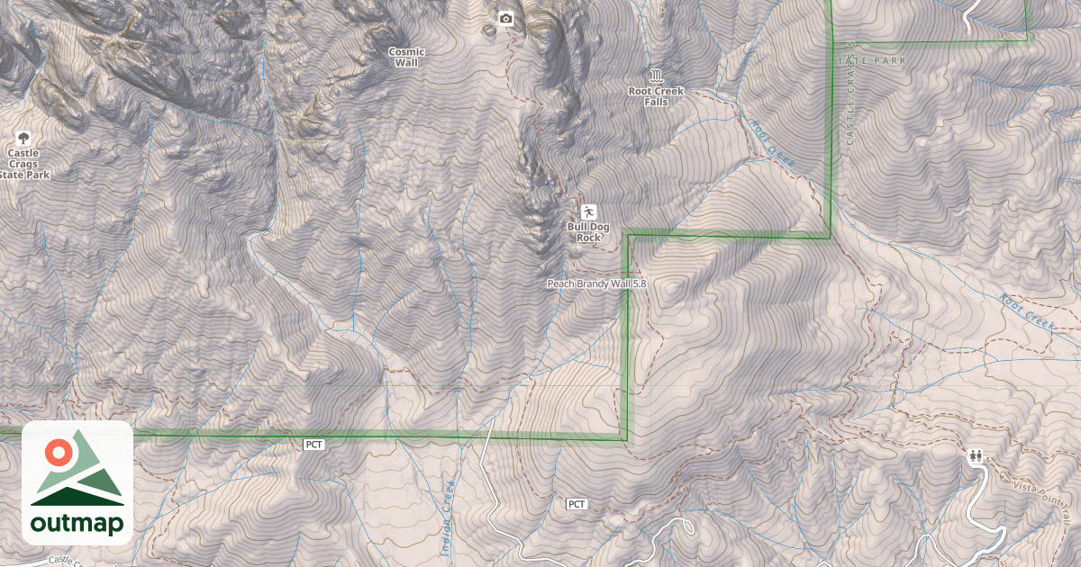 Map of Peach Brandy Wall