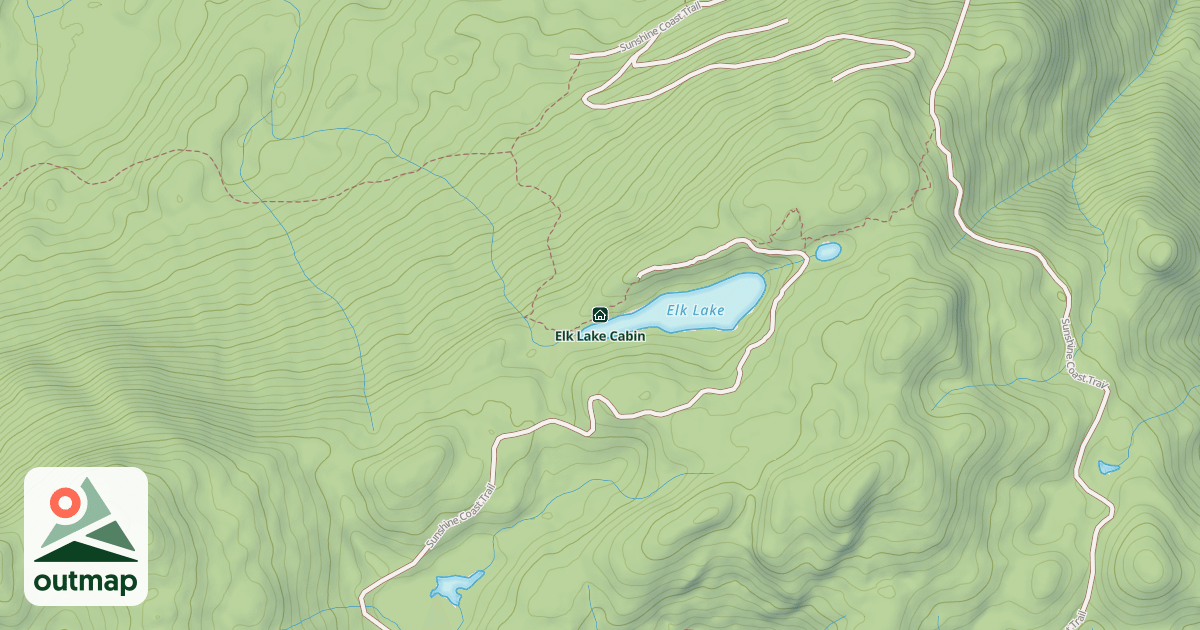 Map of Elk Lake Cabin
