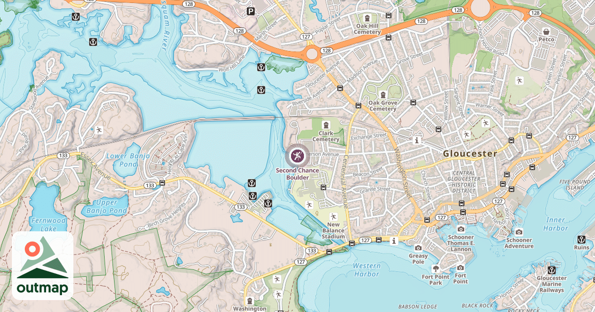 Map of Second Chance Boulder